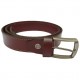 Men's Black/Dark Tan Real Leather Handmade Belt Zest-MHB-002