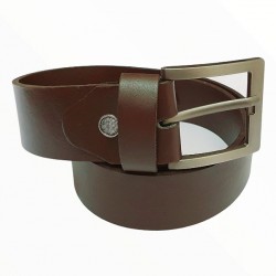 Men's Dark Tan Real Leather Handmade Belt Zest-MHB-004 Men's Dark Tan Real Leather Handmade Belt Zest-MHB-004
