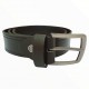 Men's Black/Dark Tan Real Leather Handmade Belt Zest-MHB-006