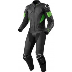 ZEST365 Men's Fashion Motorbike Real Leather One Piece Suit with Armour Protect Zest-MHBS-001