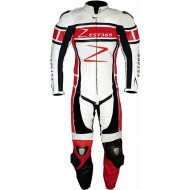 ZEST365 Men's Fashion Motorbike Real Leather One Piece Suit with Armour Protect Zest-MHBS-002