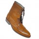 Men's Tan Real Leather Formal/Casual Boots ZEST-MHS-032