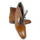 Men's Tan Real Leather Formal/Casual Boots ZEST-MHS-032