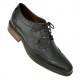 Real Leather Black Brogues Italian Design ZEST-MHS-027