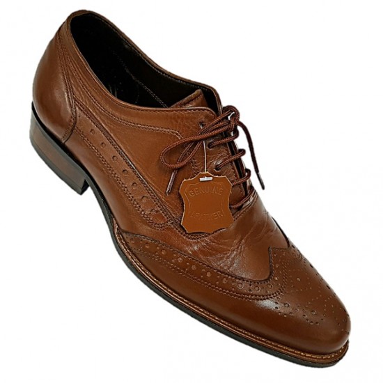 Dark Tan Brogues Italian Design ZEST-MHS-011