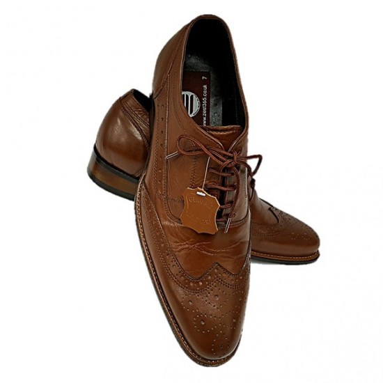 Dark Tan Brogues Italian Design ZEST-MHS-011