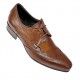 Dark Tan Lace Up Brogues Italian Design ZEST-MHS-005