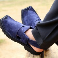 Men's Suede Pakistani Sandal/Kaptan Chappal Men's Suede Pakistani Sandal/Kaptan Chappal