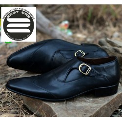 Men's Single Buckle Monk Style Smart Shoes Men's Single Buckle Monk Style Smart Shoes