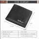 Baellerry Black/Brown Leisure Style Slim Men's Coin Pocket Vertical Leather Wallet - Baellerry-MW-001