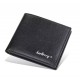 Baellerry Black/Brown Leisure Style Slim Men's Coin Pocket Vertical Leather Wallet - Baellerry-MW-001