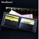 MenBense Fashion Vintage Style Men's Black/Brown/Tan Leisure Short PU Leather Wallet - MenBense-MW-001