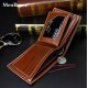 MenBense Fashion Vintage Style Men's Black/Brown/Tan Leisure Short PU Leather Wallet - MenBense-MW-001